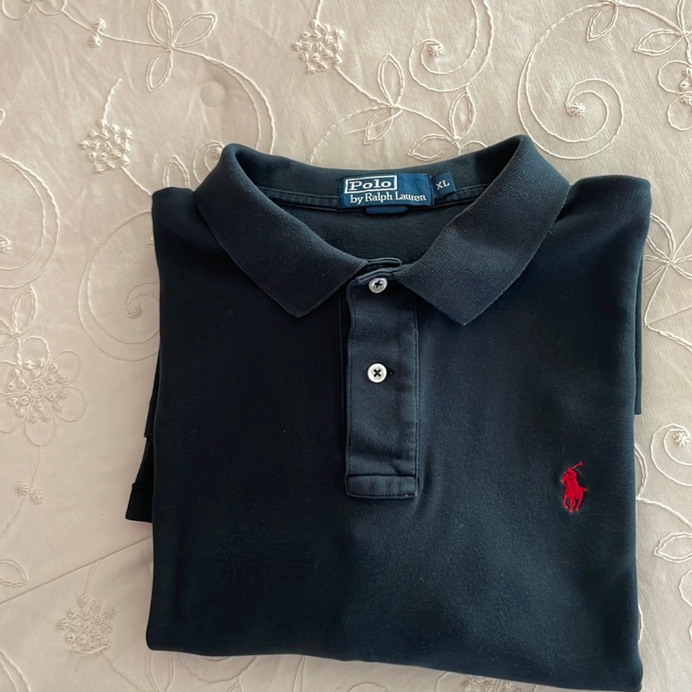 Men’s navy Ralph Lauren polo short sleeve shirt